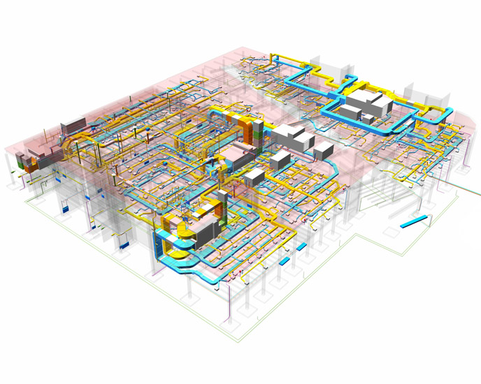 TGA-Planung im Gebäude